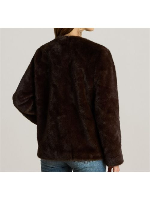 CAPPOTTO IN PELLICCIA ECOLOGICA LAUREN RALPH LAUREN | 297P04117002CIRCUIT BROWN